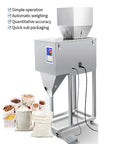 Straight Up Automatic Powder Filler Machine With Digital Display Quick Vibration Tech And Detachable Hopper for stress-free packing of flour and grain.