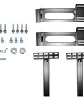 Heavy Duty Universal Headboard Bracket Kit For Wooden Bedframes With No Sweat Install And Snug Fit Steel Brackets providing assembly hardware.