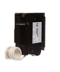Side view of Q115DF 15 Amp AFCI GFCI Dual Function Circuit Breaker For Load Centers Plug-On Style With LED Trip Indicator