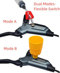 Dual mode switching for SRAM DB4 DB6 DB8 Maven Motive Bike Brake Bleed Kit with syringe and funnel setup.