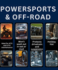Collage of off-road vehicles and parts with text highlighting Heavy Duty All Purpose Lithium Grease NLGI 2 for wheel bearings and chassis.