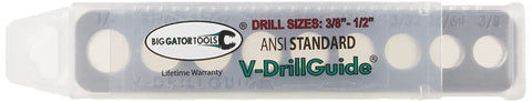 Perpendicular Drill Guide for Flat, Round, and Square Surfaces, Portable Go-To Jig With Nine Drill Sizes From Three Eighths Inch To One Half Inch