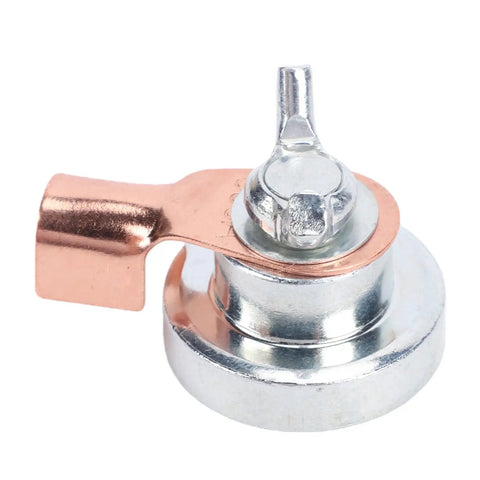 Heavy Duty Welding Magnetic Grounding Clamp With Stainless Steel Brass Fixture For Garage Use, compact design for strong adhesion.