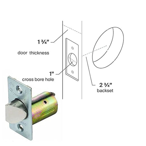 Beefy Privacy Lever Lockset For Commercial Doors Heavy Duty Grade Two Restroom Privacy Function 1-3/4 inch door and 2-3/4 backset