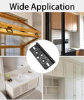 3 Inch Non Mortise Iron Door Hinges Heavy Duty Black Finish For Barn Doors Cabinets Garages Front Doors French Doors Shower Doors