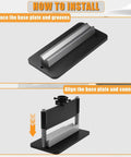 Installation guide for Heavy Duty 12 Inch Press Brake Attachment For 12 To 20 Ton Hydraulic Shop Presses With Dual Spring Design.