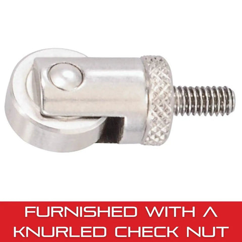 Small Hardened Roller Contact With Knurled Check Nut For Positioning On Indicator Spindle No 4 48 Screw Thread 25W Gage Accessory