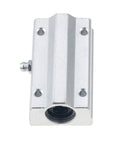 Two Pack Linear Motion Bearing Blocks Beefed Up With SCS10UU to SCS30UU And SCS10LUU to SCS20LUU For CNC Parts And 3D Printer Projects 10 To 30mm Length Precision Machine Tools Smooth Glide Bearings Built For Durability And Precision, aluminum bearing block