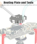 4x TMR Joystick Replacement Kit With Desoldering Heating Plate for Xbox Series S X, soldering a circuit board