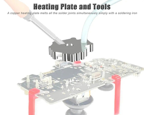 4x TMR Joystick Replacement Kit With Desoldering Heating Plate for Xbox Series S X, soldering a circuit board