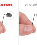 Comparison of Tekton and other brand hex key wrench tips, highlighting precision and quality differences in appearance.