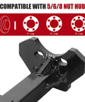 Heavy Duty Wheel Hub Removal Tool For Cars And Trucks Universal Bearing Extractor Compatible With 5, 6, 8 Lug Hubs
