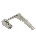 Two Pack Pie Cut Corner Overlay Hinges for Bi-Fold Cabinets, 70 Degree Self-Closing Concealed Doors, Space Saver and Easy Access