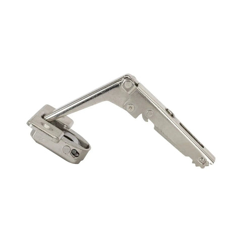 Two Pack Pie Cut Corner Overlay Hinges for Bi-Fold Cabinets, 70 Degree Self-Closing Concealed Doors, Space Saver and Easy Access
