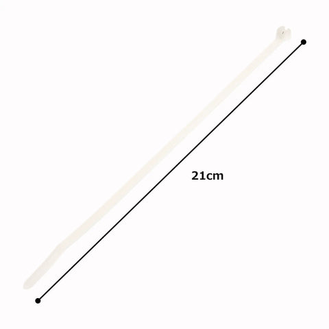 Miniature Cable Tie With Metal Barb Nylon 6.6 14.2 Inch Length Natural Dome Top Head Indoor Use 1000 Pack High Strength Low Thread Force