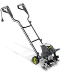 Corded Electric Garden Tiller And Cultivator With 15 Amp Motor 6 Steel Tines And 15.7 Inches Tilling Width Side View