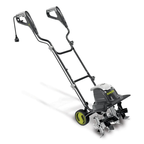 Corded Electric Garden Tiller And Cultivator With 15 Amp Motor 6 Steel Tines And 15.7 Inches Tilling Width Side View