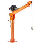Electric Pickup Truck Crane With 6000 Lb Winch 12V Bed Mounted Folding Jib Hoist Steel Construction 360 Degree Swivel