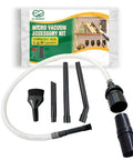 Vacuum Crevice Attachment Kit For Hard To Reach Spots, Micro Cleaning Tools with universal 1-1/4 inch hose compatibility