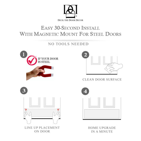 Installation guide for Door Kick Plate With Magnetic Mount, Anodized Aluminum In Satin Nickel Finish, 8x34 Inches