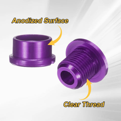 5 Pack M8 Aluminum Alloy Single Chain Ring Bolts For Bicycle Crankset Nuts And Chainwheel Screws Purple Finish Dope Upgrade Kit