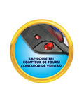 Lap counter detail from Sonic Racing CrossWorlds Slot Car Track Set With Rad Double Loop Action, Sonic And Shadow 3.5 Inch Cars.