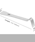 Seven Eighths Inch Wide Mini Stainless Steel Pry Bar With Flat End For Nail Pulling And 18 Gauge Brad Removal Handy For Small Nails Premium Japanese Stainless Steel 420J2 Made In Taiwan shown with dimensions.
