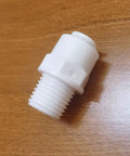 Push To Connect Tube Fitting One Quarter NPT Male To One Quarter OD Tube Quick Connector For Water Purifiers And RO DI Filtration Systems White 10 Pack Easy Install Durable Construction For Home And Industrial Use