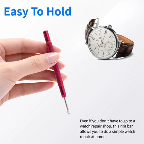 Watch Hands Repair Tool Kit With 5 Precision Hole Pusher Tools for hour, minute, second hands alignment, easy to hold tool with luxury watch.