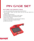 Precision Steel Pin Gage Set For Accurate Bore Sizing With 190 Pin Gauges In.061 To.250 Inch Range Minus Set Rugged High Impact Protective Case Centerless Lapped Pin Gauges Easy Precise Hole Size And Geometry Checks with red case