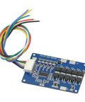 Badass 5S BMS Protection Board for 18650 Lithium Battery Pack with balance circuit, 70x50x7mm, wiring connectors included.