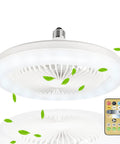 Enclosed Smart Ceiling Fan With Light 10 Inch For Garage Workshop Tool Room Store Room E26 Screw In Bulb Upgrade Cooling Brighten