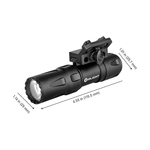 Ultra Compact Tactical Flashlight For Hunting And Outdoor Use, 1250 Lumens, rechargeable weapon light with slide rail mount