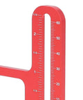 Close-up of 0 To 60mm Height Gauge For Woodworking 45 Degree Precision CNC Machined Depth Tool with Anodized Aluminum Scale