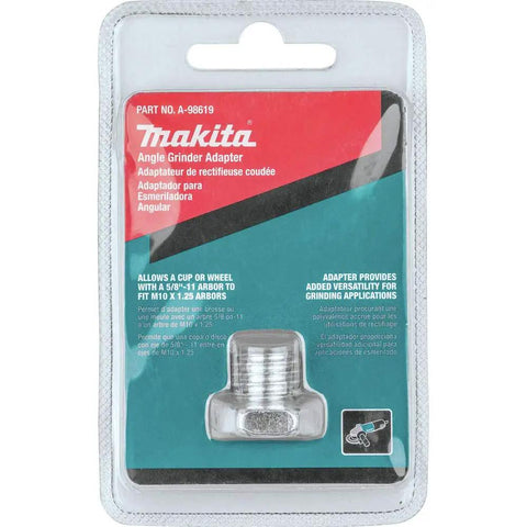Packaging for Angle Grinder Adapter Converts Five Eighth Inch Eleven Arbor To M Ten By One Point Twenty Five For Small Grinders