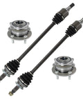 Rear CV Axle Assemblies And Rear Wheel Hub Bearing Set For 2010 2012 Hyundai Santa Fe And 2011 2013 Kia Sorento Four Piece Replacement Kit