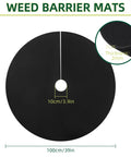 39 Inch Weed Barrier Mat For Your Yard And Garden Non Woven Tree Mulch Ring Protectors Landscaping Weed Control Pack Of 10