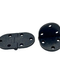 Solid Heavy Duty Butler Tray Hinges For Roll Top Desks And Drop Leaf Tables Dark Bronze Smooth 90 Degree Action with screw holes