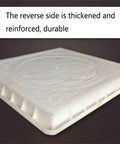 Two Piece Concrete Molds For Walkways Diy Square Paver Stamps Flagstone Casting Reusable Garden Path Stone Patio Pavers 15.7 By 15.7 By 1.4 Inches For Diy Folks, showing reinforced reverse side.