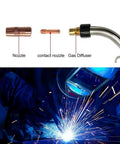 Heavy Duty 20 Pack Mig Welding Contact Tips T045.045 Diameter For Centerfire Guns components in use during welding process.