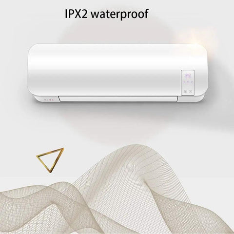 2000W Electric Space Heater Packed With PTC Ceramic Core And Smart Remote Timer For Bathrooms Or Bedrooms, sleek IPX2 waterproof design.