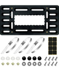Front License Plate Mounting Bracket With Hardware And Zip Ties Universal Vehicle Tag Frame Kit for Cars and Trucks
