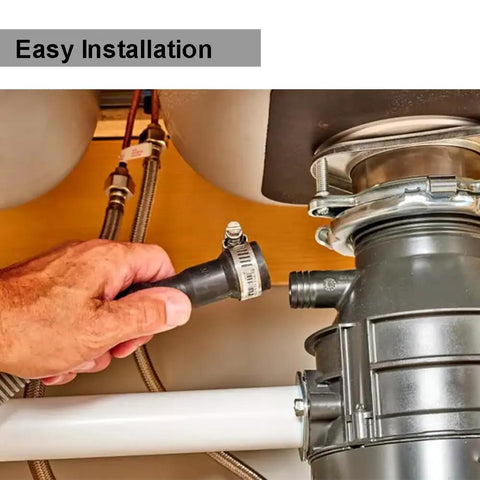 Installing Dishwasher Drain Hose 6 Ft Flexible Discharge With Stainless Steel Clamps under sink