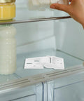 Heavy Duty Chest Freezer Hinge With Latch Design And Foldable Plastic Construction shown on refrigerator shelf