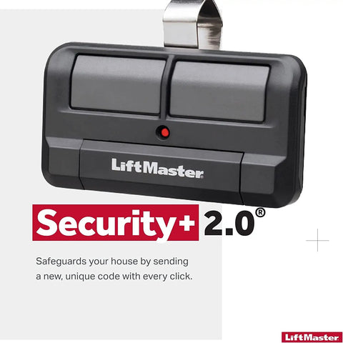 Two Button Security Plus Two Point Zero Learning Garage Door Opener Remote Control Replacement For 372LM And 972LM