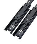 Pair of Full Extension Drawer Slides 45mm Soft Close Runners 3 Fold Side Mount For Easy Tool Free Install With Detachable Quick Release Latches