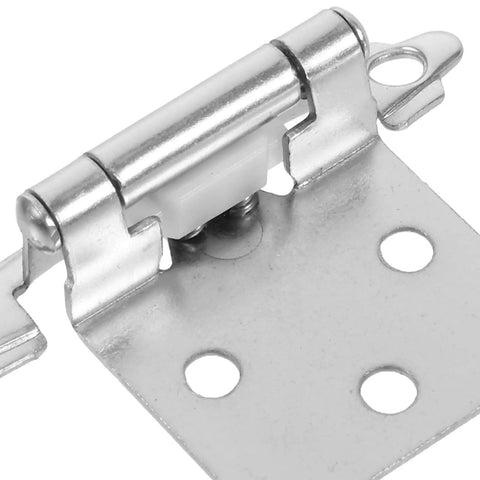 Close-up of heavy duty iron spring loaded cabinet hinge from Set Of Four Spring Loaded Cabinet Hinges Self Closing Heavy Duty Iron Hardware For Kitchen Cabinets And Furniture Fade Resistant Multi Fold Doors Smooth Door Movement Easy Install