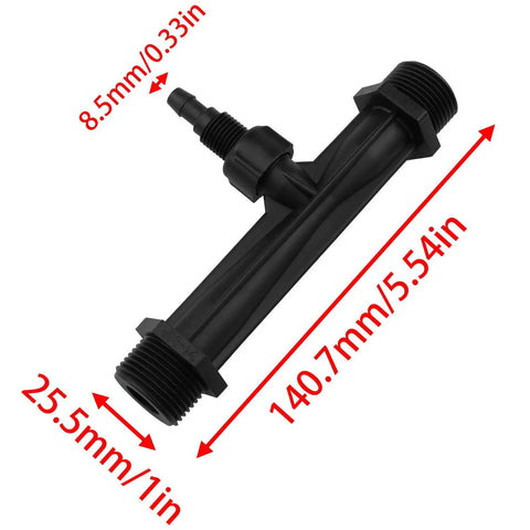 Three Quarter Inch Venturi Fertilizer Injector For Spraying In Agricultural And Industrial Irrigation Systems, Durable POM Plastic