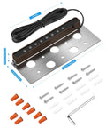 8 Pack 7 Inch LED Hardscape Lighting Kit Dope Outdoor Step Lights For Pavers And Retaining Walls includes components and screws