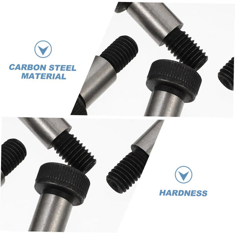 Close-up of Shoulder Screws Set Six Piece Heavy Duty Plow Bolts And Nuts Kit showcasing carbon steel material and hardness